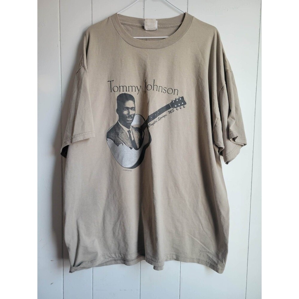 Vintage Tommy Johnson Blues Shirt 2xl Crystal Springs Mississippi
